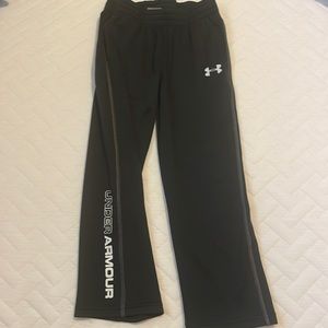 Black under armor size 6 track pants